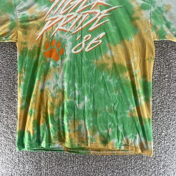 Clemson Tigers Shirt Mens Extra Large Green Tie Dye Stranger Things Tiger Pride - Picture 6 of 12